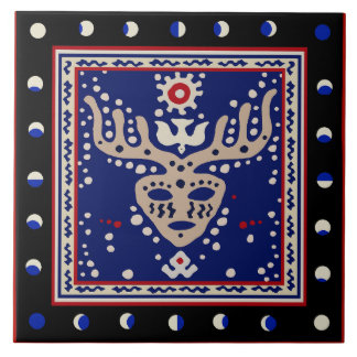 Viking Celestial Shaman Ceramic Tile