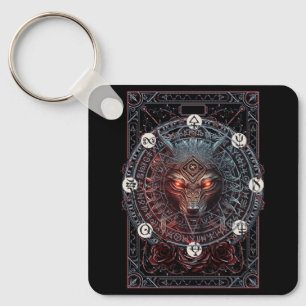Viking Celtic Fenrir Wolf Brand Norse Mythology Wo Keychain