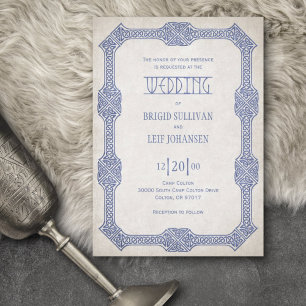 Viking Celtic Gamer Wedding Invitation