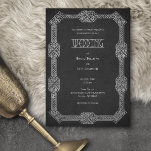 Viking Celtic Gamer Wedding Invitation
