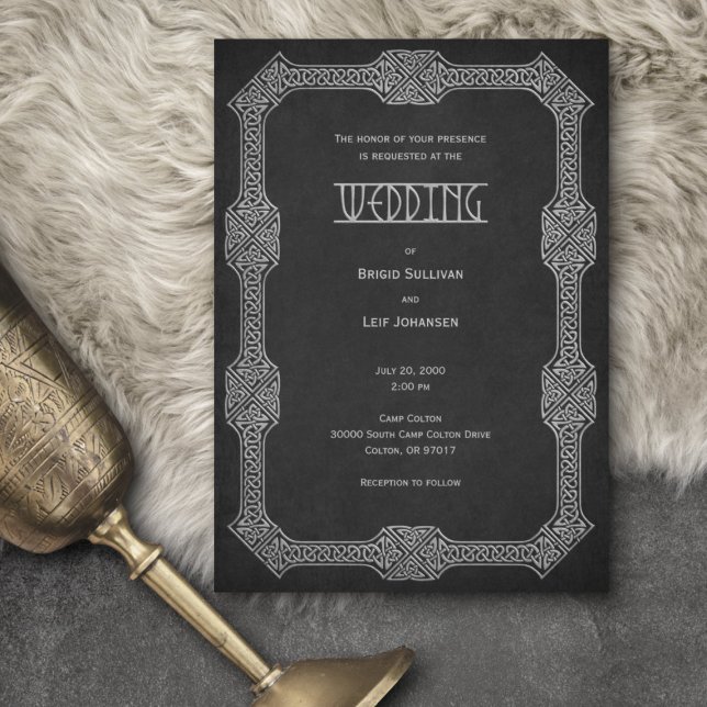 Viking Celtic Gamer Wedding Invitation (Creator Uploaded)