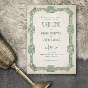 Viking Celtic Gamer Wedding Invitation