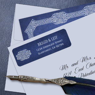 Viking Celtic Gamer Wedding Label