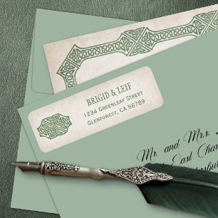 Viking Celtic Gamer Wedding Label