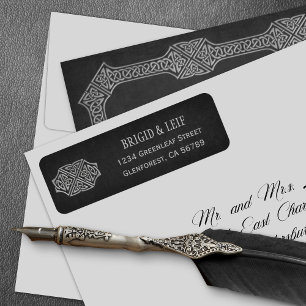 Viking Celtic Gamer Wedding Label