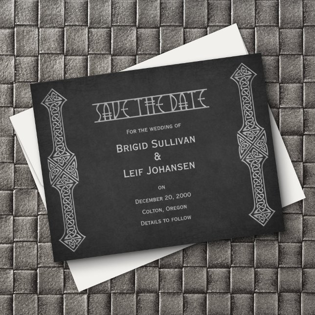 Viking Celtic Gamer Wedding Save The Date (Creator Uploaded)