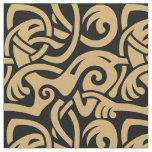 Viking Celtic Intertwining Animal Pattern Fabric at Zazzle