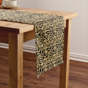 Viking Celtic Intertwining Animal Pattern Fabric Short Table Runner