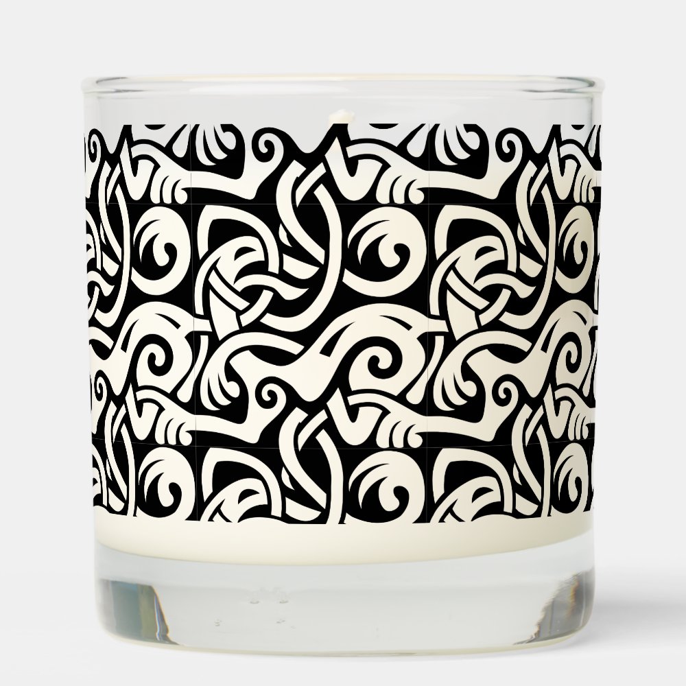 Disover Viking Celtic Intertwining Animal Pattern Scented Candle