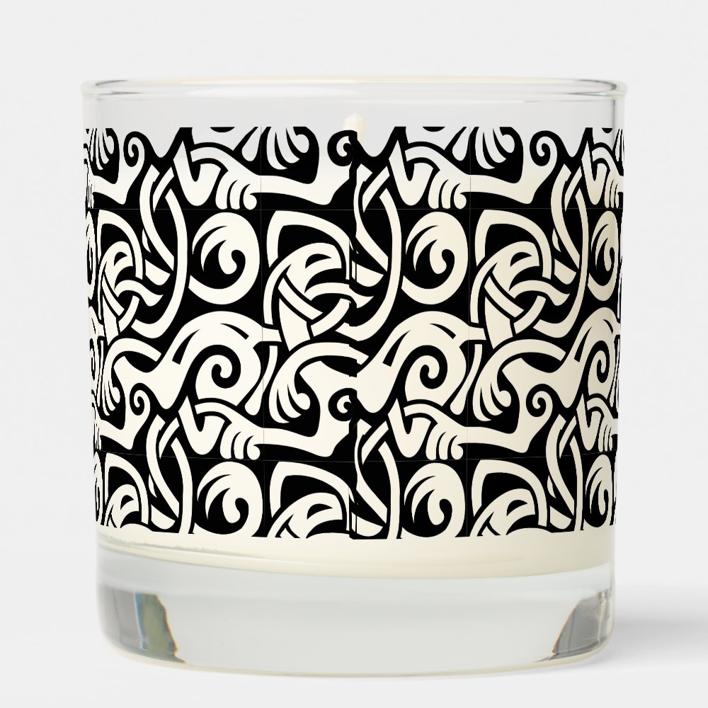Disover Viking Celtic Intertwining Animal Pattern Scented Candle