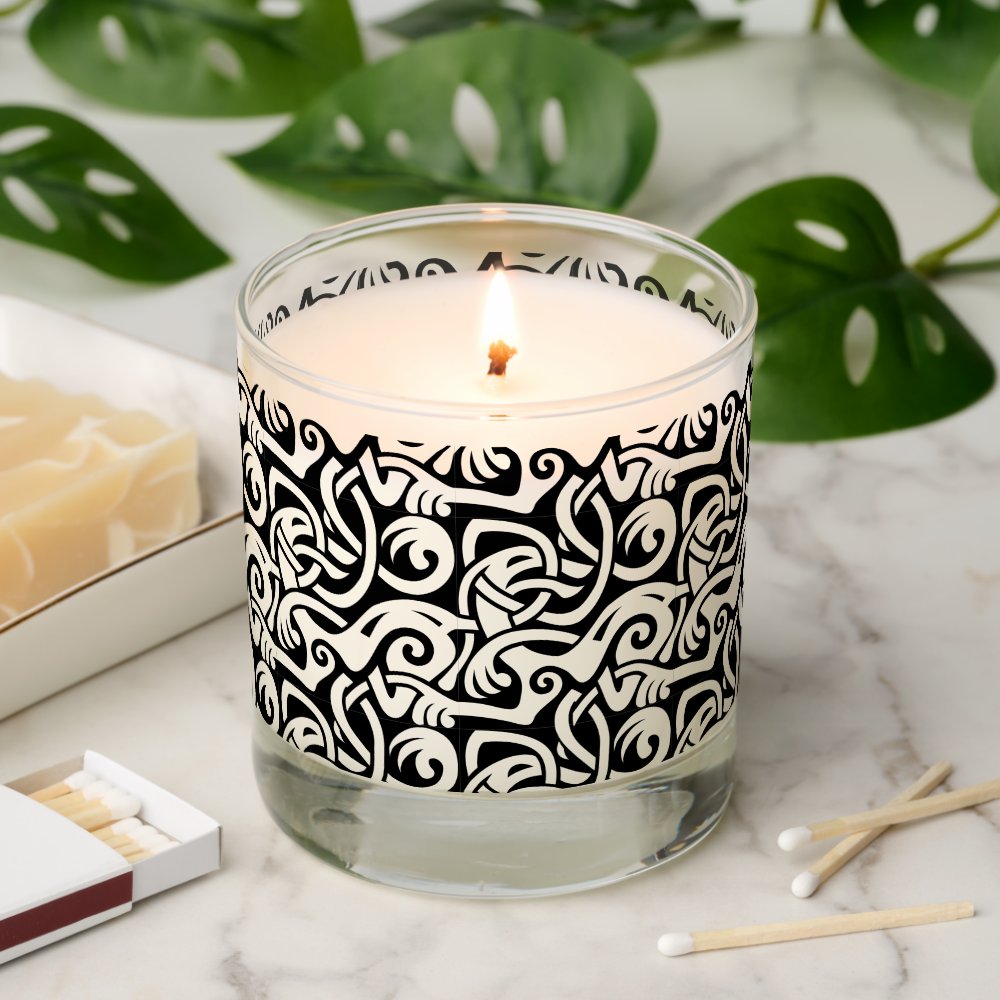 Disover Viking Celtic Intertwining Animal Pattern Scented Candle