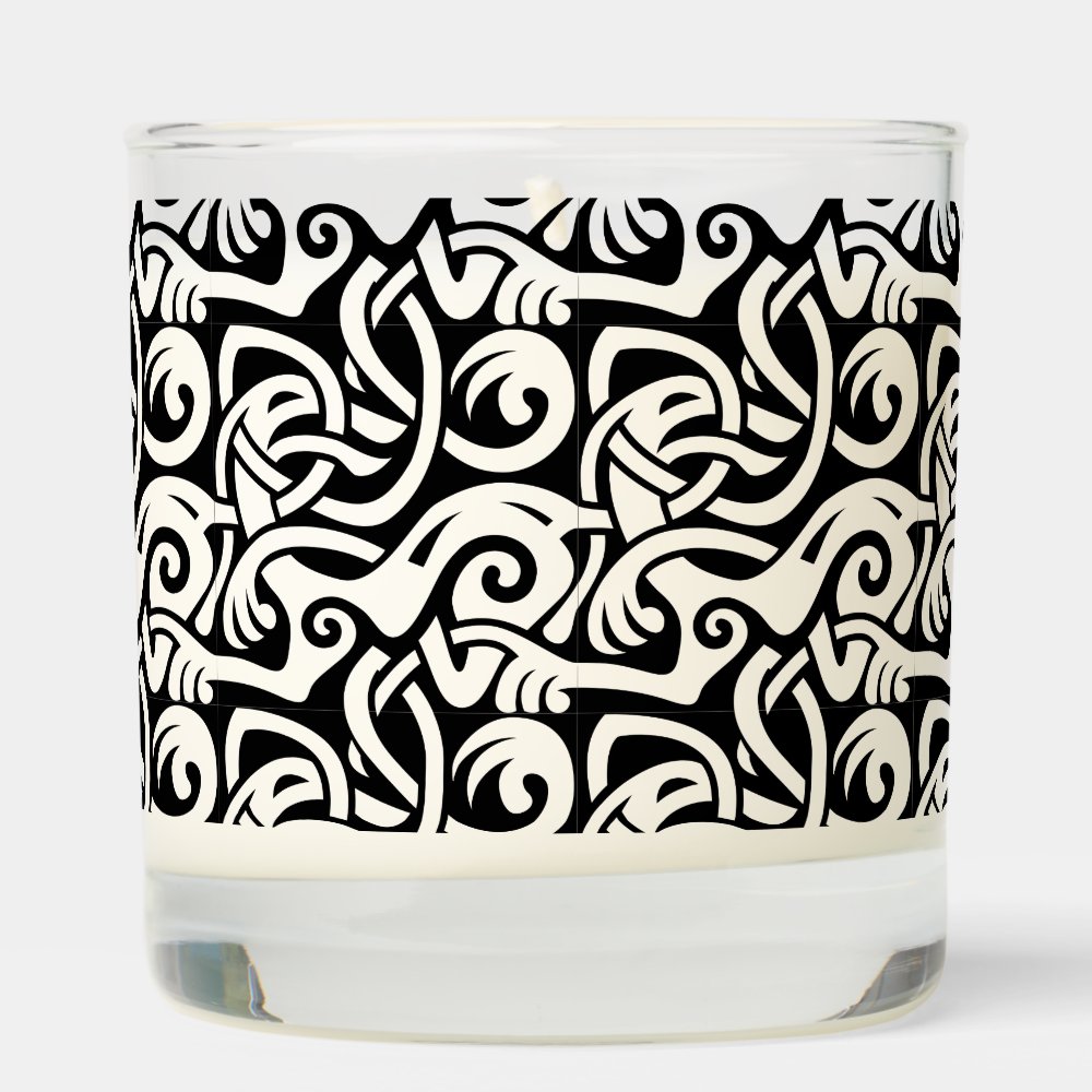 Disover Viking Celtic Intertwining Animal Pattern Scented Candle