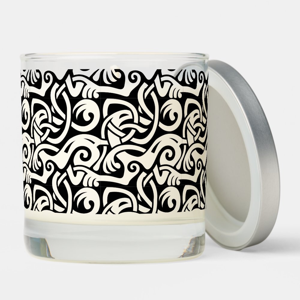 Disover Viking Celtic Intertwining Animal Pattern Scented Candle