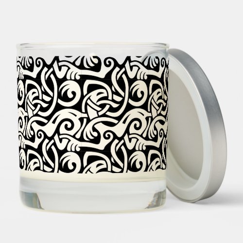 Viking Celtic Intertwining Animal Pattern Scented Candle