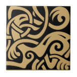 Viking Celtic Intertwining Animal Pattern Tile at Zazzle