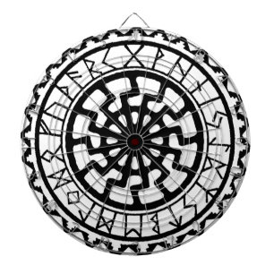 Viking Celtic Sun Rune Calendar Dart Board