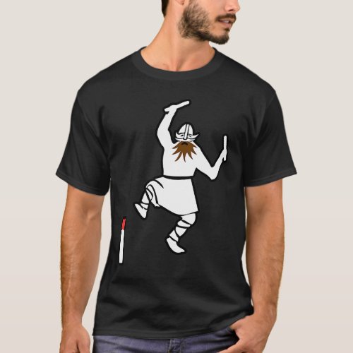 Viking chess  Viking attack the Kubb king on T_Shirt