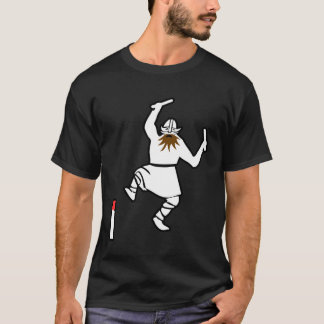 Viking chess Viking attack the Kubb king on T-Shirt