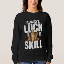 Viking Chess Yard Game Kubb Lawn Game Set Legend K Sweatshirt