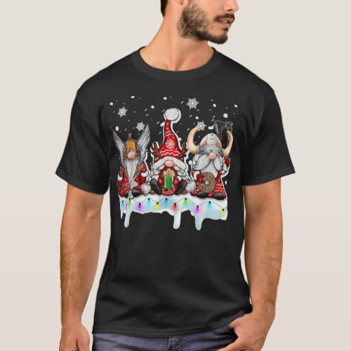 Viking Christmas Gnome Norse Mythology Pajamas T_Shirt