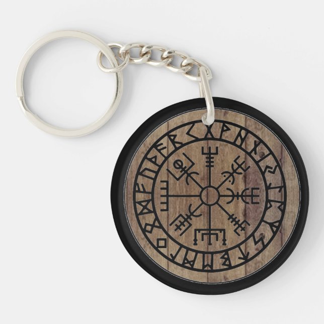 Viking Compass Keychain (Front)