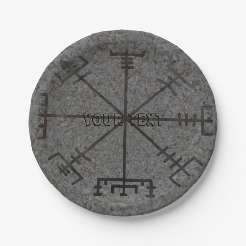 Viking Compass Paper Plate