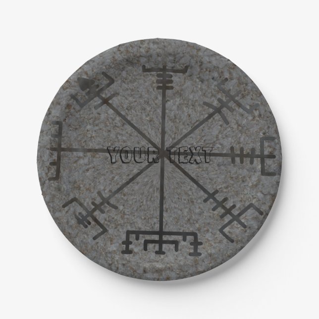 Viking Compass Paper Plate (Front)