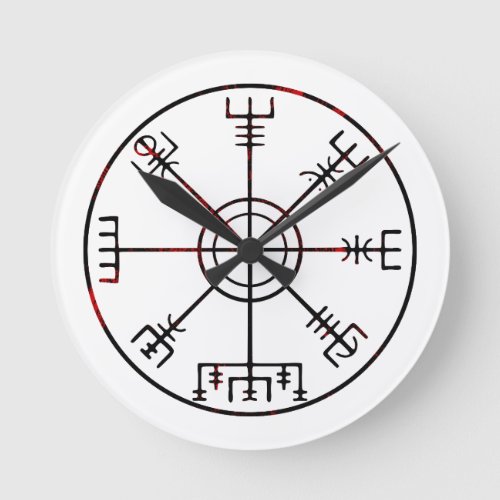 viking compass s6 poster round clock
