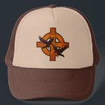 Viking Cross Hat<br><div class="desc">Colorful Viking Cross Design With Odins Ravens, Huginn (thought)- Muninn (memory)... Change Hat Colors To Your Taste... </div>