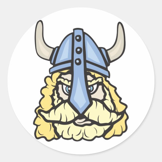 Viking! Customizable! Classic Round Sticker