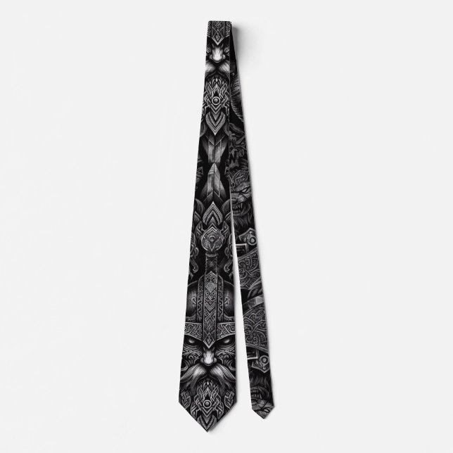 Viking design neck tie (Front)
