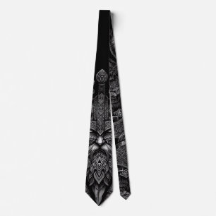 Viking design neck tie