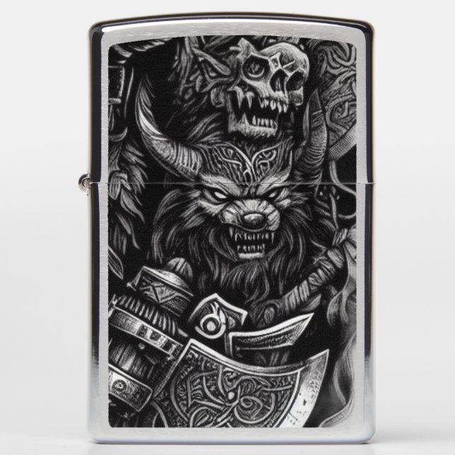 Viking design zippo lighter (Front)