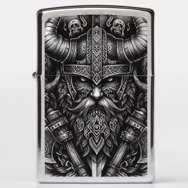 Viking design zippo lighter (Front)