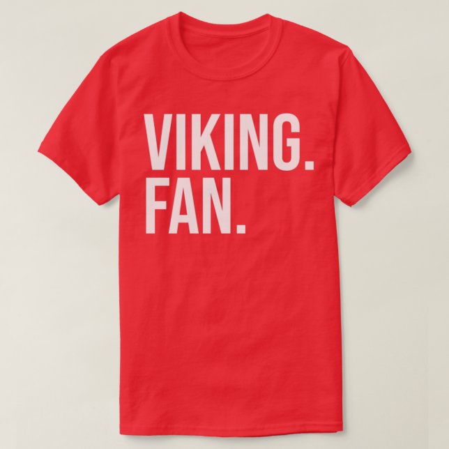 Viking Fan white text T-Shirt (Design Front)