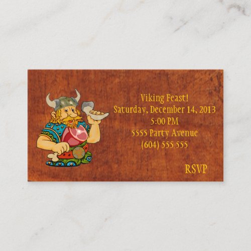 Viking Feast RSVP Card