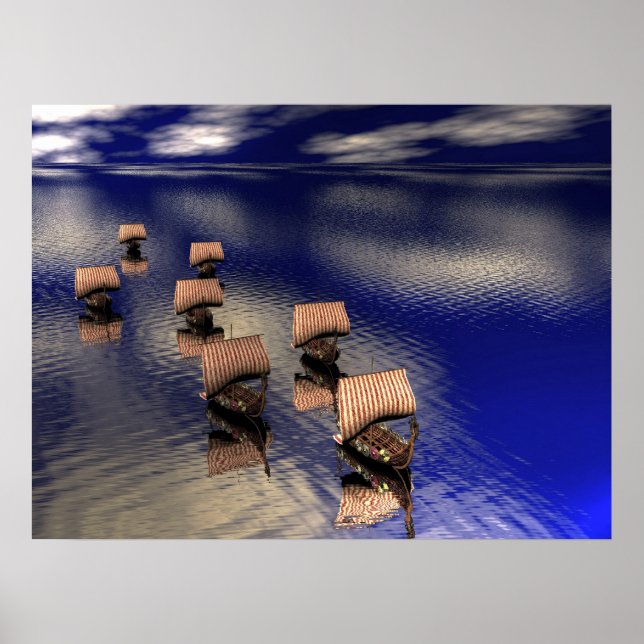 Viking Fleet Poster (Front)