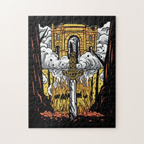 Viking Funeral Jigsaw Puzzle