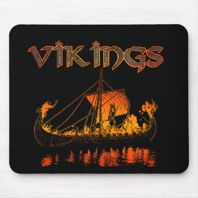 Viking Funeral Mousepad (Front)