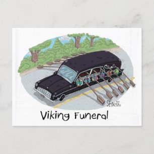 Viking Funeral. Postcard