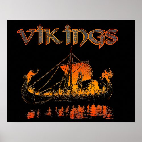 Viking Funeral Poster