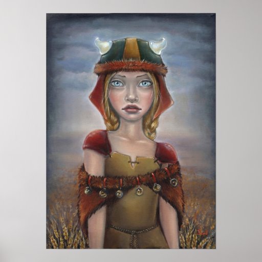 Viking Girl Poster | Zazzle