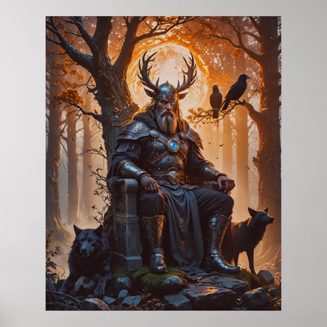 Viking God Odin  Poster (Front)