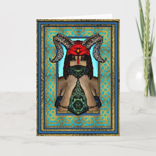 Viking Goddess Greeting Card