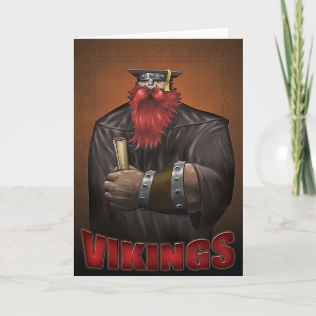 Viking Graduation Card Black (Front)