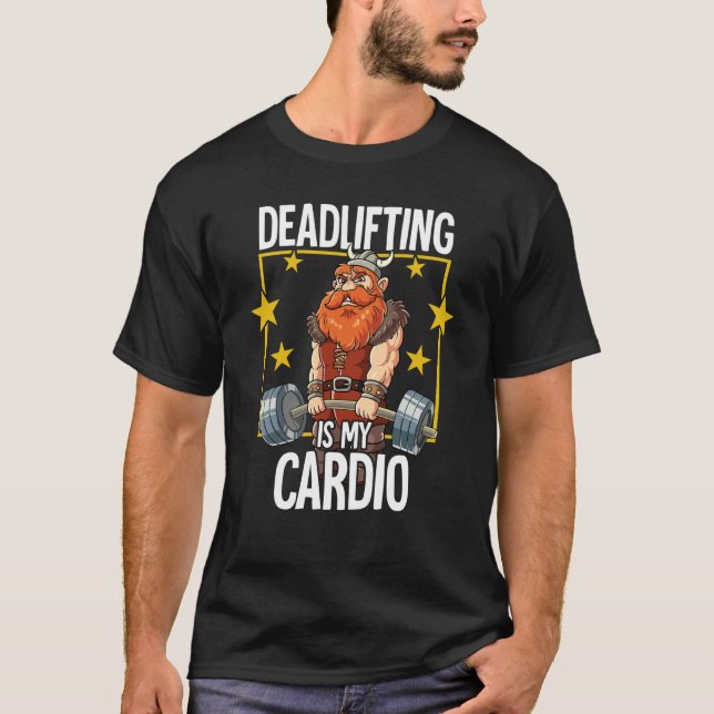 Viking Gym Weight Training Deadlift T-Shirt (Front)