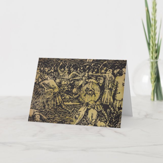 Viking Heimskringla Visund Greeting Card (Front)