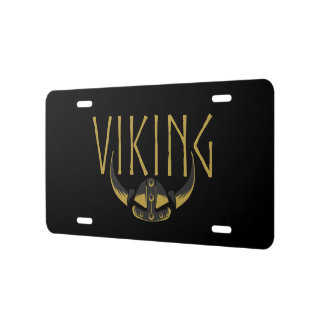 Viking Horned Helmet License Plates