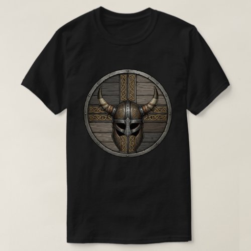 Viking Horned Helmet Shield 