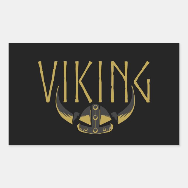 Viking Horned Helmet Stickers (Front)